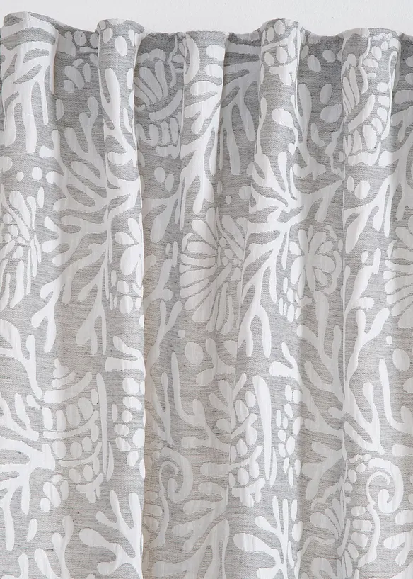 Jacquardvevd gardin med mønster (1-pack), bonprix