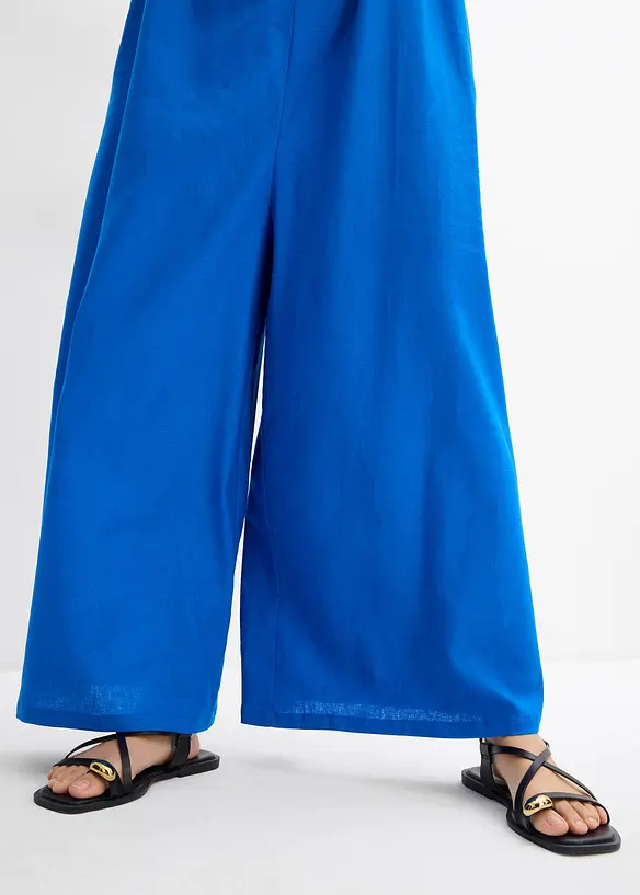 Jumpsuit i lett lin-viskose-miks, bonprix