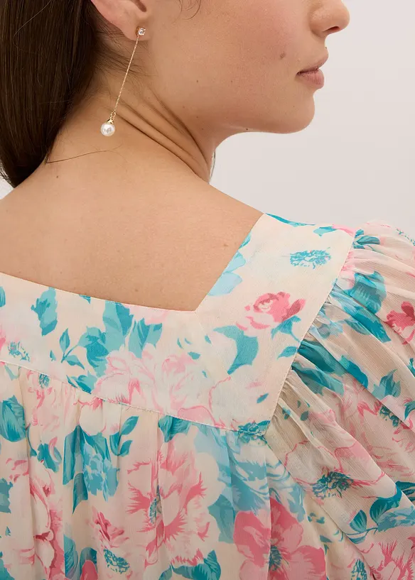 Maxikjole i chiffon, bonprix