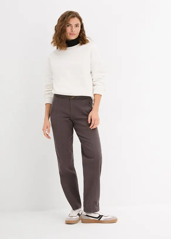 Oversized sweatshirt i ren bomull, bonprix