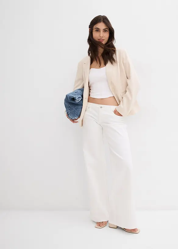 Wide Leg-jeans, Low Waist, bonprix