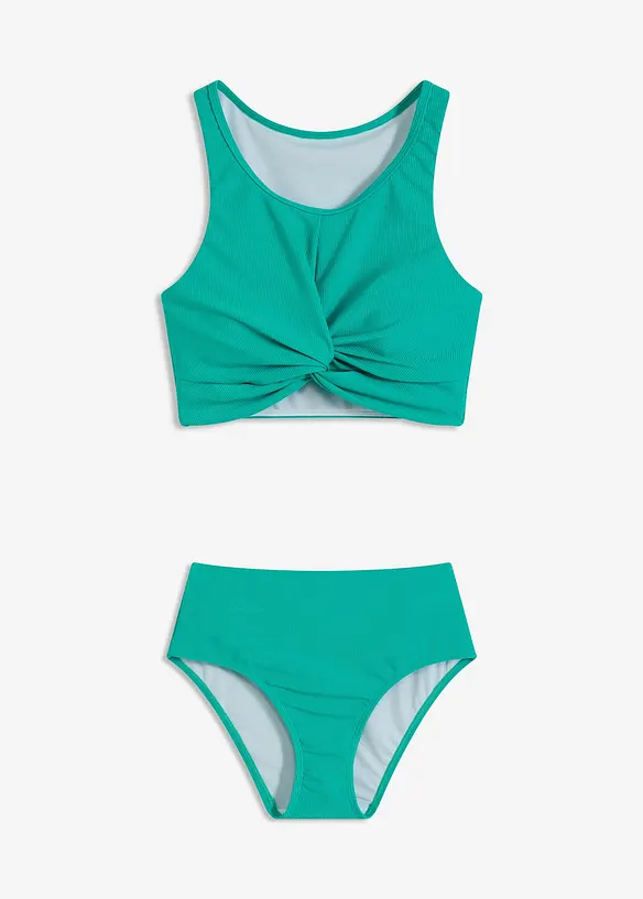 Bustier-bikini (2-delt sett) av resirkulert polyester, bonprix