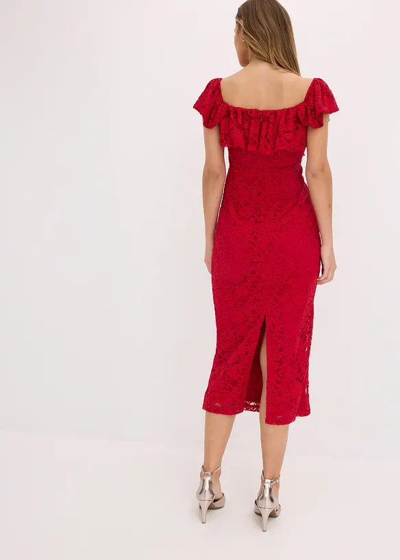 Blondekjole med draperte ermer, bonprix