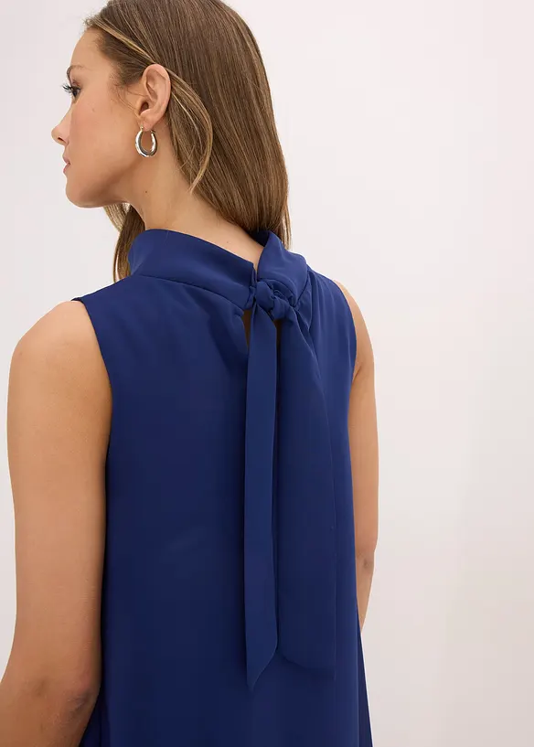 Chiffonkjole med sjalskrage, bonprix