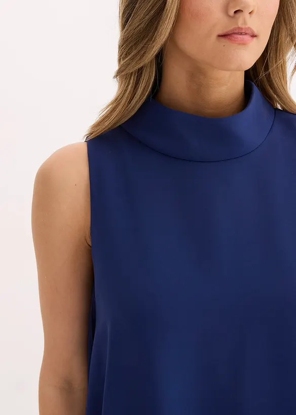 Chiffonkjole med sjalskrage, bonprix