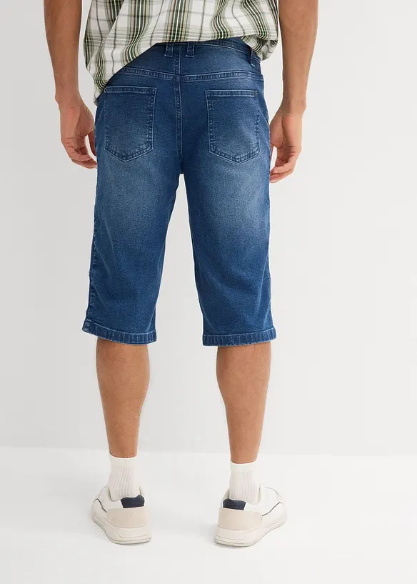 Lang bermudashorts i denim med stretch, Regular Fit, bonprix