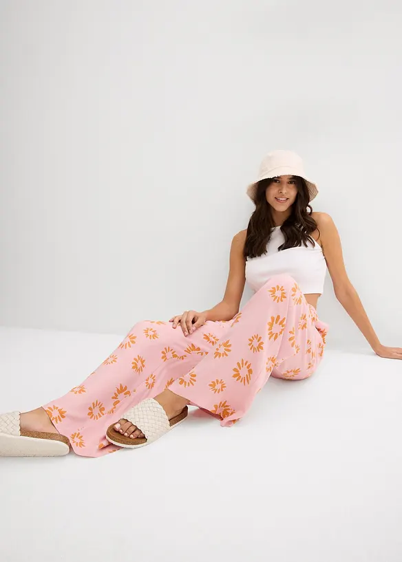 Slip on-bukse av myk viskose, bonprix