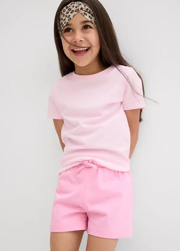 Trikotshorts i 100% økologisk bomull (2-pack), bonprix