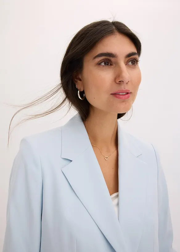 Blazer i viskose og ledig modell med 3/4-lange ermer, bonprix