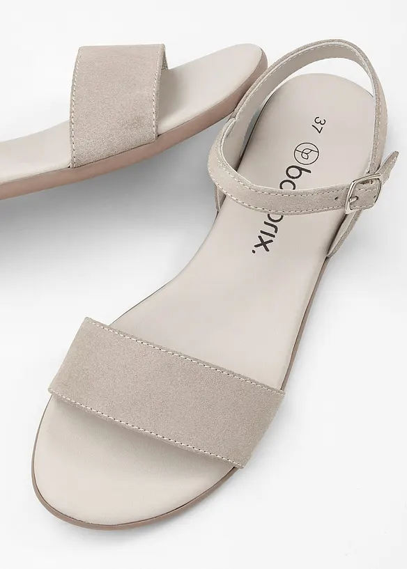 Sandaler i skinn, bonprix