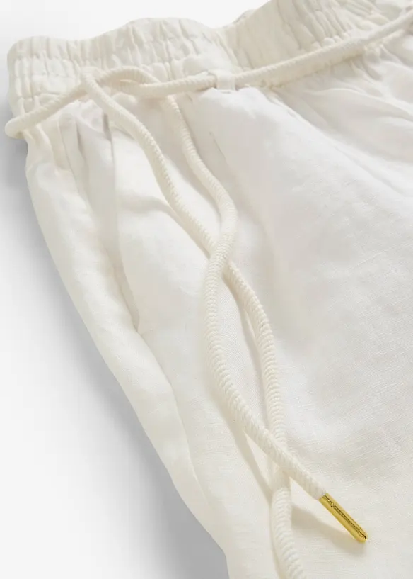 Pull on-bukse i 100% lin, bonprix