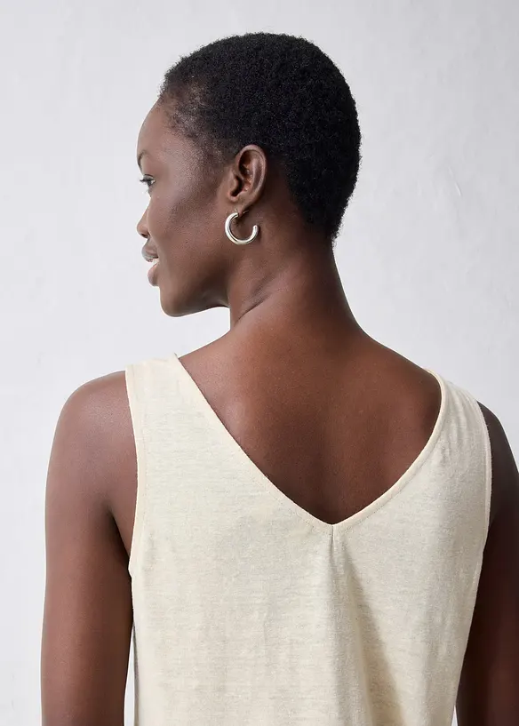 Singlet i lin, bonprix