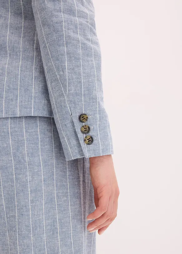 Blazer med lin, bonprix