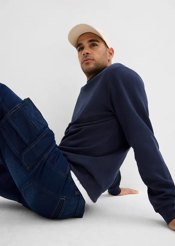 Cargo-bermudashorts i denim, Relaxed Fit, bonprix