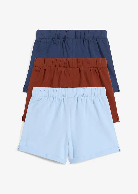 Trikotshorts til baby i 100% økologisk bomull (3-pack), bonprix