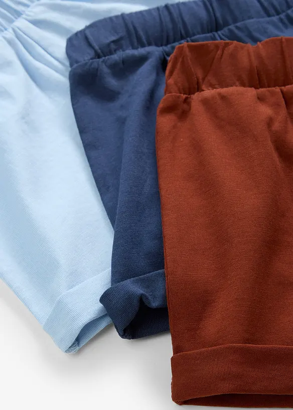 Trikotshorts til baby i 100% økologisk bomull (3-pack), bonprix