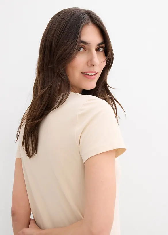 Jerseykjole i økologisk bomull med elastan, bonprix