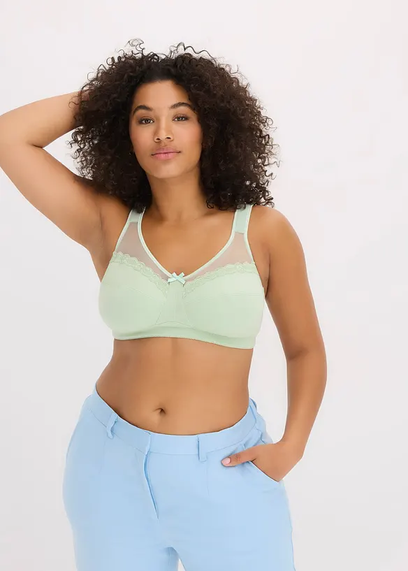 Avlastnings-BH uten bøyle med myk, økologisk bomull, bonprix