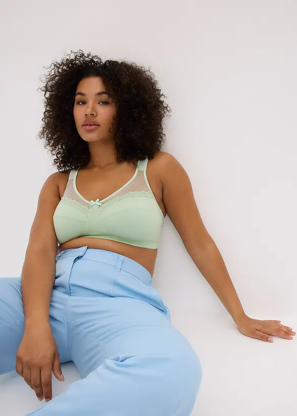 Avlastnings-BH uten bøyle med myk, økologisk bomull, bonprix