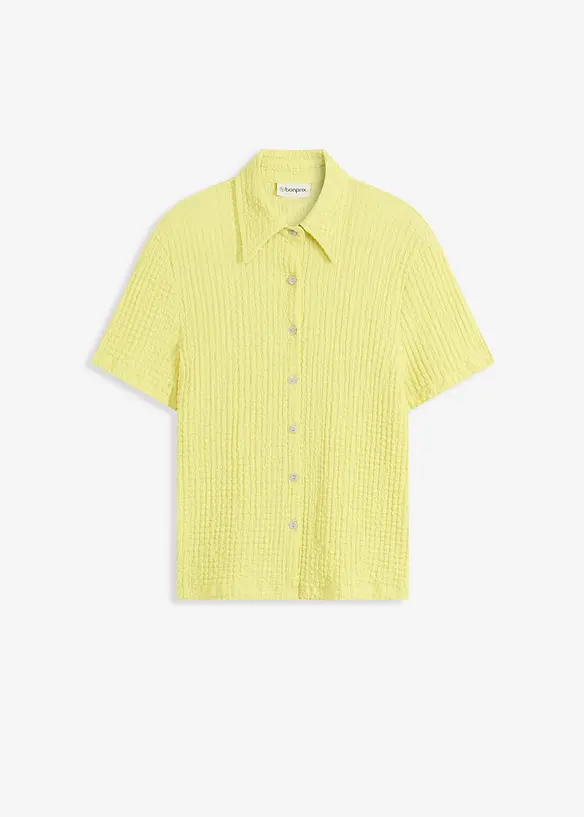 Trikotbluse med struktur, bonprix