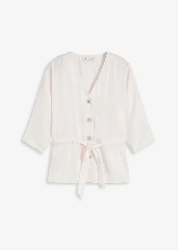 Bluse med knytebelte, bonprix