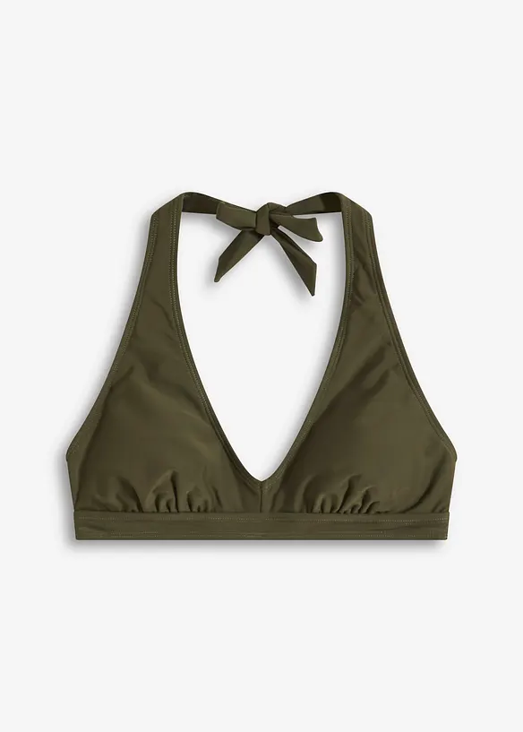 Halterneck-bikinitopp med V-hals, bonprix