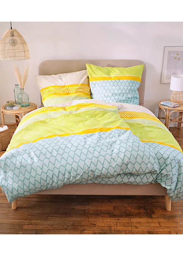 Sengesett med stripemønster, bonprix