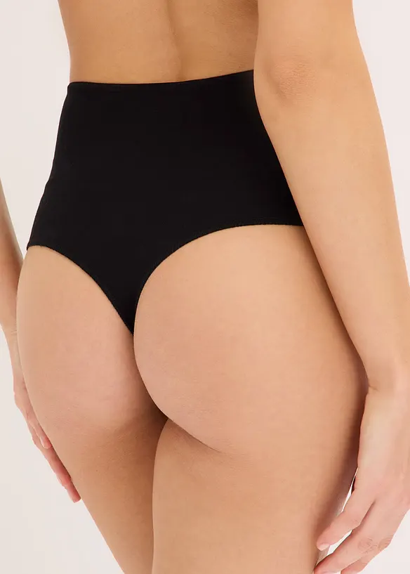 High Waist stringtruse med myk bomull(4-pack), bonprix