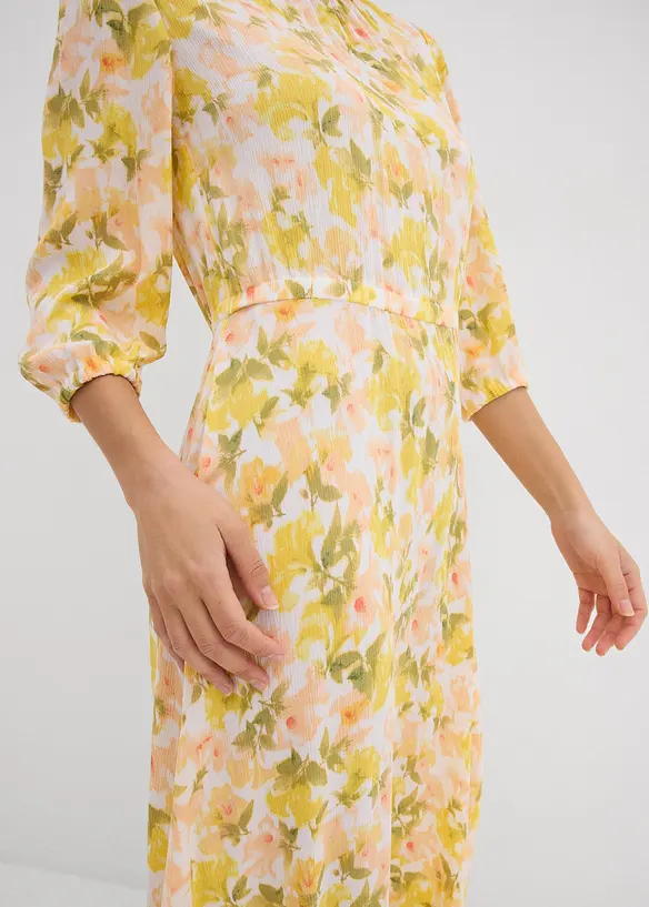 Crinkle kjole, bonprix