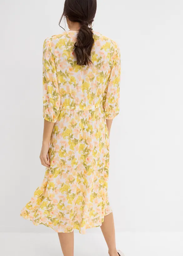 Crinkle kjole, bonprix
