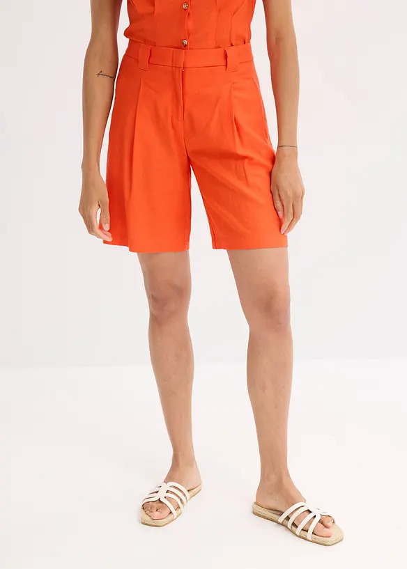 Shorts i lett linmiks, bonprix