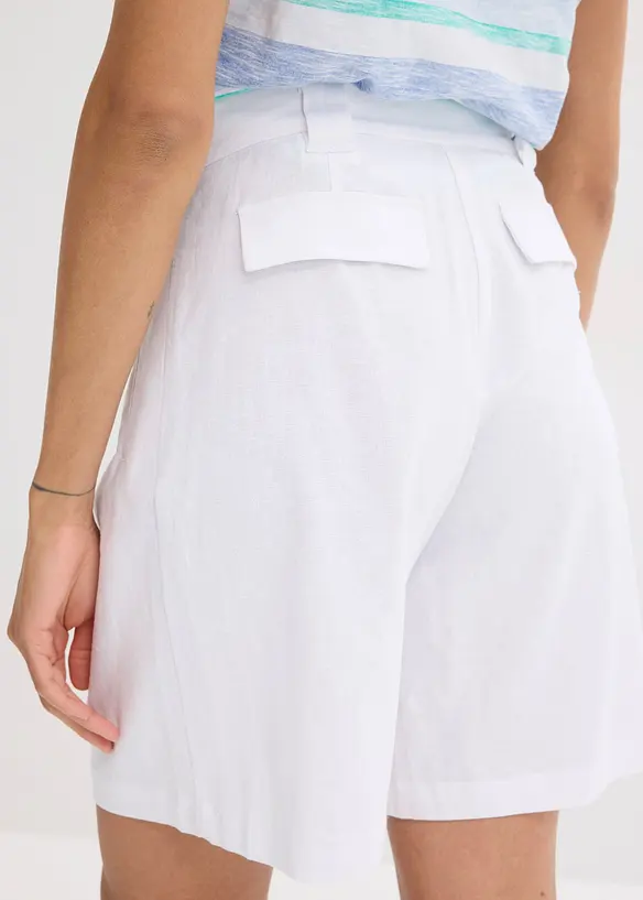 Shorts i lett linmiks, bonprix