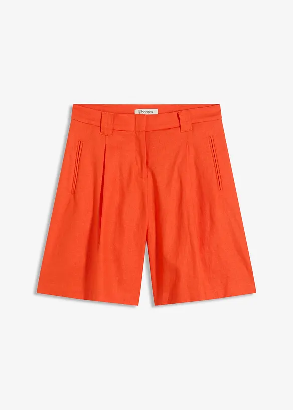 Shorts i lett linmiks, bonprix