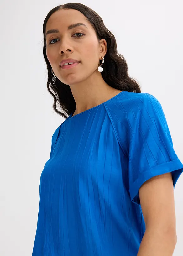 Kortermet bluse i myk viskosemiks, bonprix