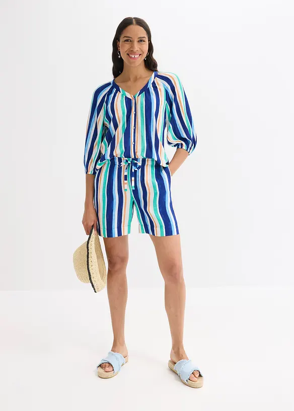 Pull on-shorts i lett viskose, bonprix