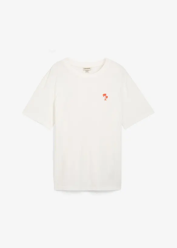 T-skjorte med trykk på ryggen, Loose Fit, bonprix