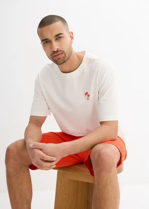 T-skjorte med trykk på ryggen, Loose Fit, bonprix