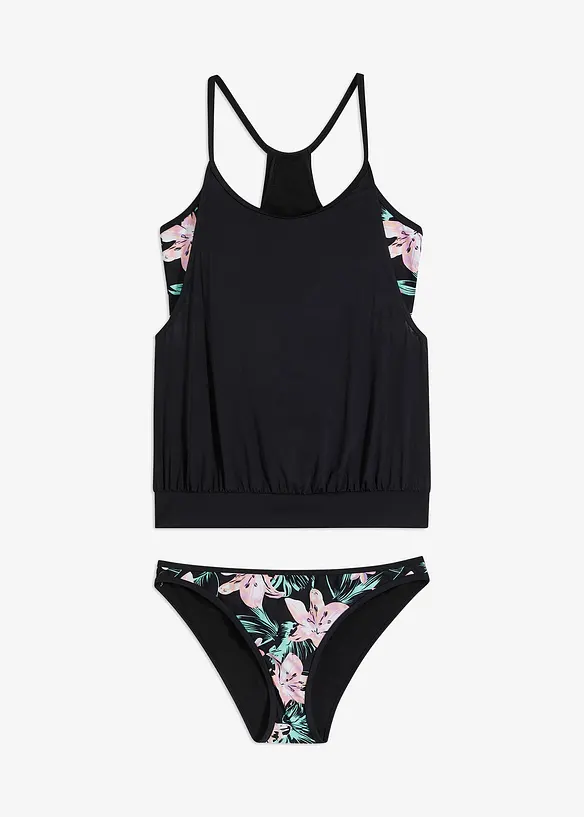 Oversized tankini i lag på lag-look, bonprix