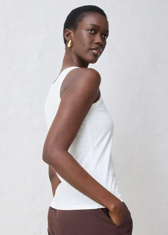 Singlet med silke, bonprix