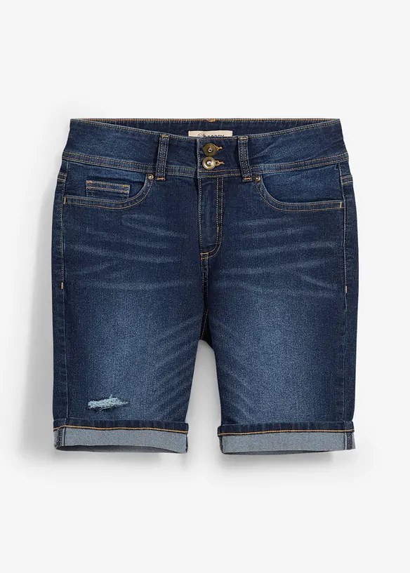 Bermudashorts i denim Mid Waist, bonprix