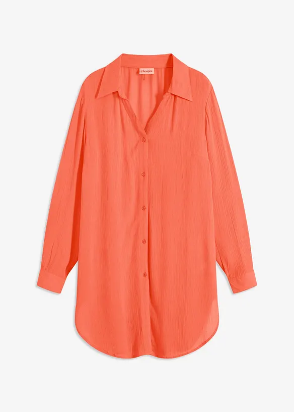 Lang strandbluse i lett viskose, bonprix