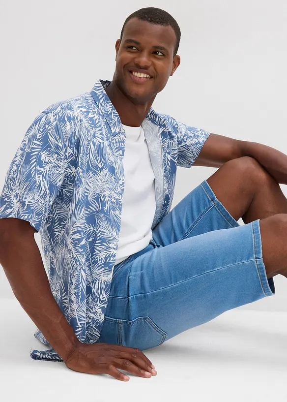 Bermudashorts i sweat-denim med komfortsnitt, Regular Fit, bonprix