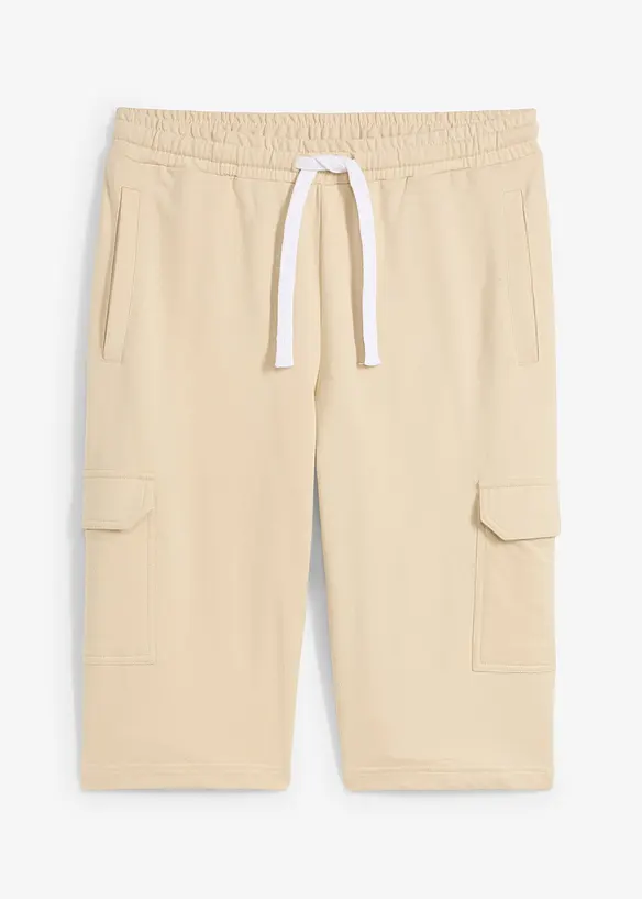 Cargo-bermudashorts i trikot i 100% økologisk bomull, bonprix