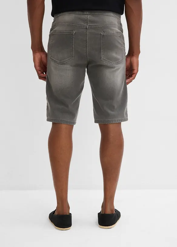 Bermudashorts i sweat-denim look med komfortsnitt, Regular Fit, bonprix