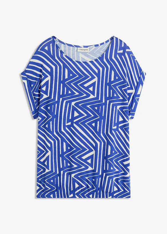 Oversized topp i lett viskosemiks, bonprix