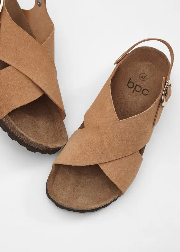 Sandaler i skinn, bonprix