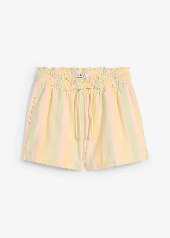 Shorts i lett linmiks, bonprix