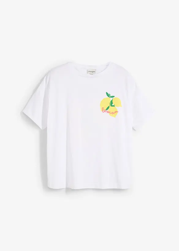 Oversized topp i 100% økologisk bomull, bonprix