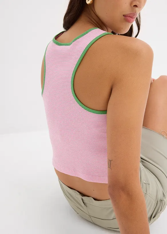Singlet i 100% økologisk bomull, bonprix