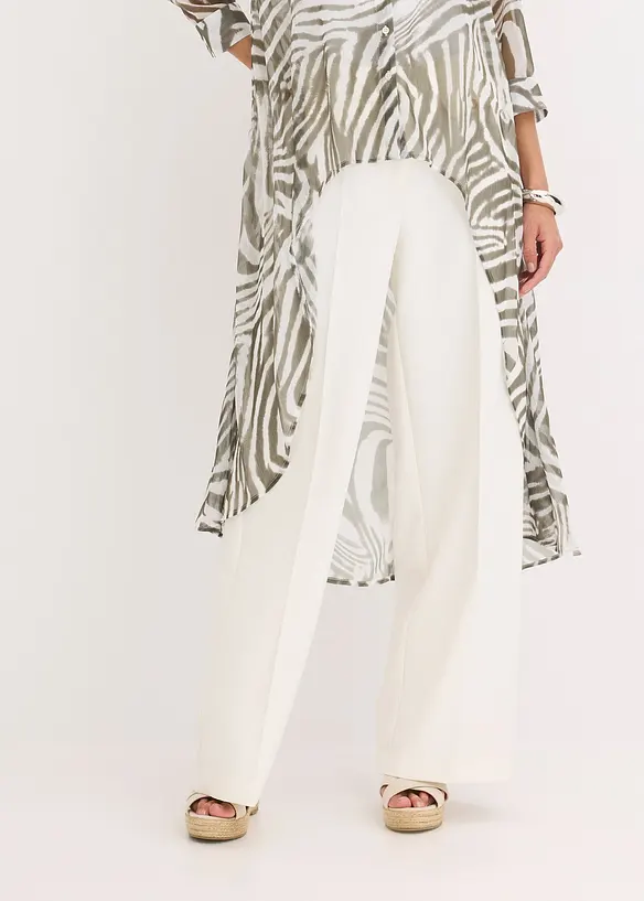 Lang chiffonbluse, bonprix